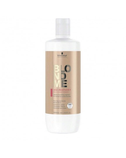 Schwarzkopf BlondeMe All Blondes Rich Conditioner 1000ml Balsamo per Capelli Biondi Grossi