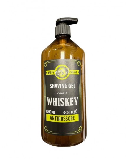 Happy Hour Shaving Gel Whiskey Gel per Rasatura Antirossore 1000 ml