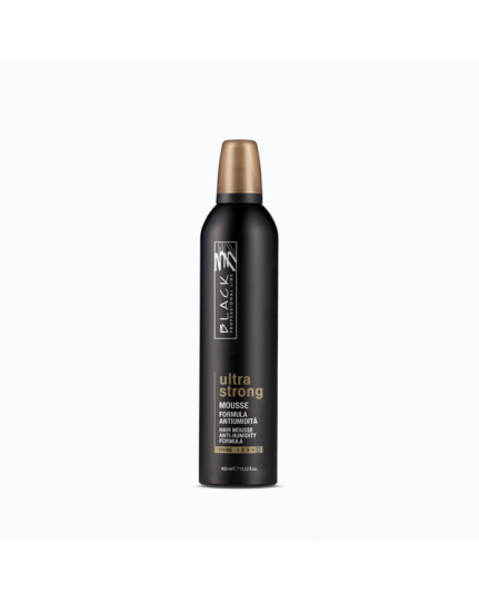 Black Professional Ultra Strong Mousse Formula Anti-Umidità 400 ml