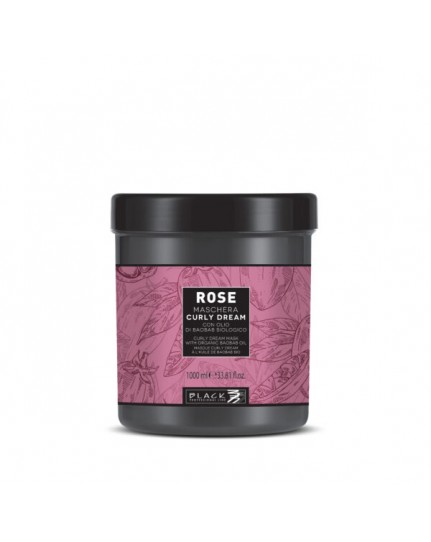 Black Professional Rose Curly Dream Maschera con Olio di Baobab Biologico 1000ml