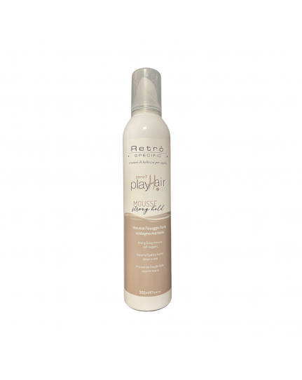 Retro' Specific Play Hair Mousse Strong Hold 300 ml Schiuma Tenuta Forte