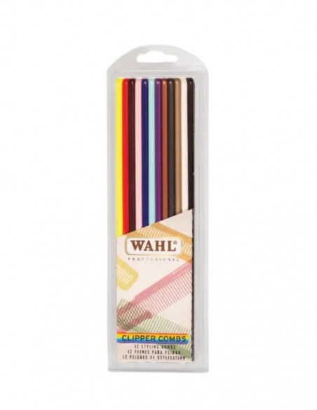 Wahl Clipper Comb Pettini per Taglio Capelli e Barba 12 pz