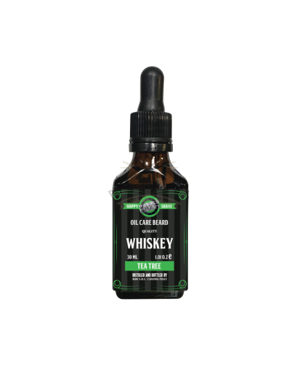 Happy Hour Oil Care Beard Whiskey Tea Tree Olio da Barba 50 ml