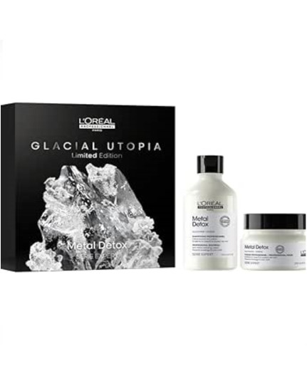 L'Oreal Professionnel Serie Expert Glacial Utopia Metal Detox Shampoo 300 ml Maschera 200 ml