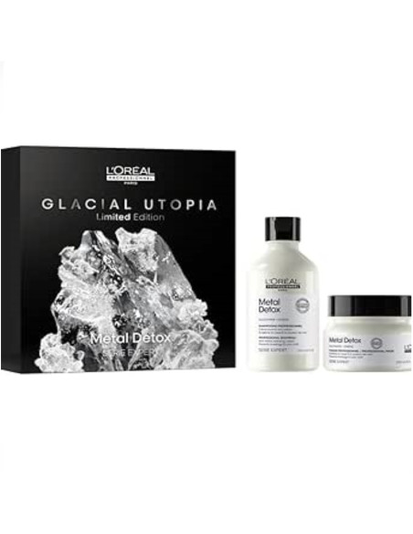 L'Oreal Professionnel Serie Expert Glacial Utopia Metal Detox Shampoo 300 ml Maschera 200 ml