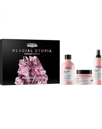 L'Oreal Professionnel Serie Expert Glacial Utopia Vitamino Color Shampoo 300 ml Maschera 250 ml Lait 10 in 1 190 ml