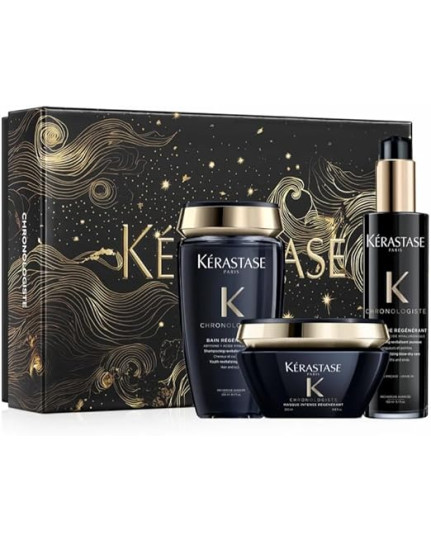 Kérastase Chronologiste Cofanetto Regalo Edizione Limitata Shampoo 250 ml Maschera 200 ml Termoprotettore 150 ml