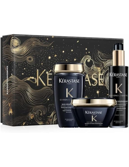 Kérastase Chronologiste Cofanetto Regalo Edizione Limitata Shampoo 250 ml Maschera 200 ml Termoprotettore 150 ml