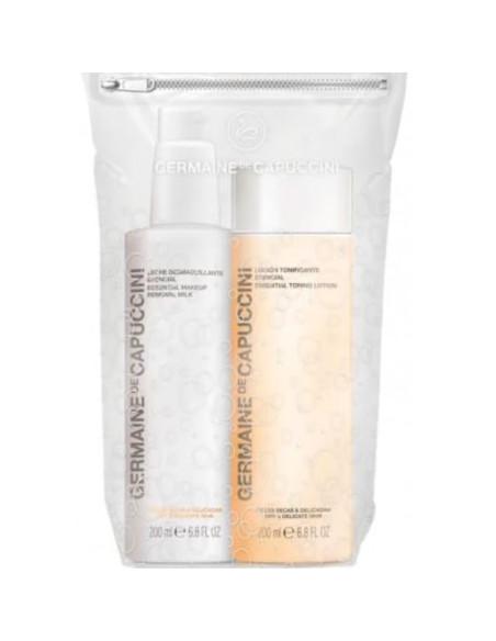 Germaine de Capuccini Options Duo Kit Detersione Pelle Secca e Delicata Latte 200 ml e Tonico 200 ml